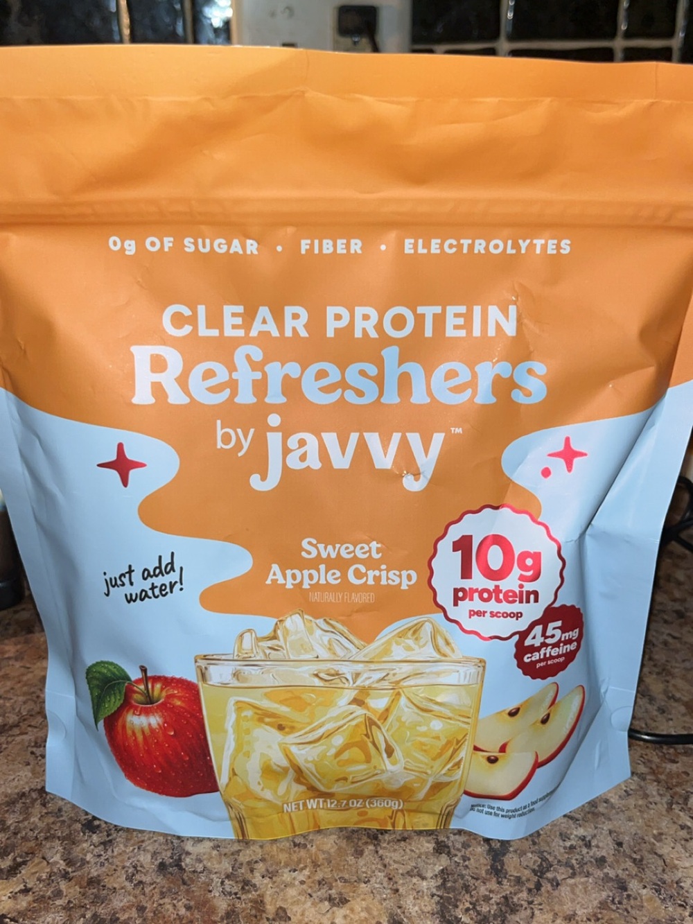 Javvy Clear Protein Refreshers by — Sweet Apple Crisp